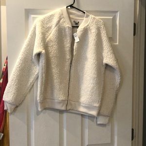 Brand new Aerie Sherpa bomber jacket!